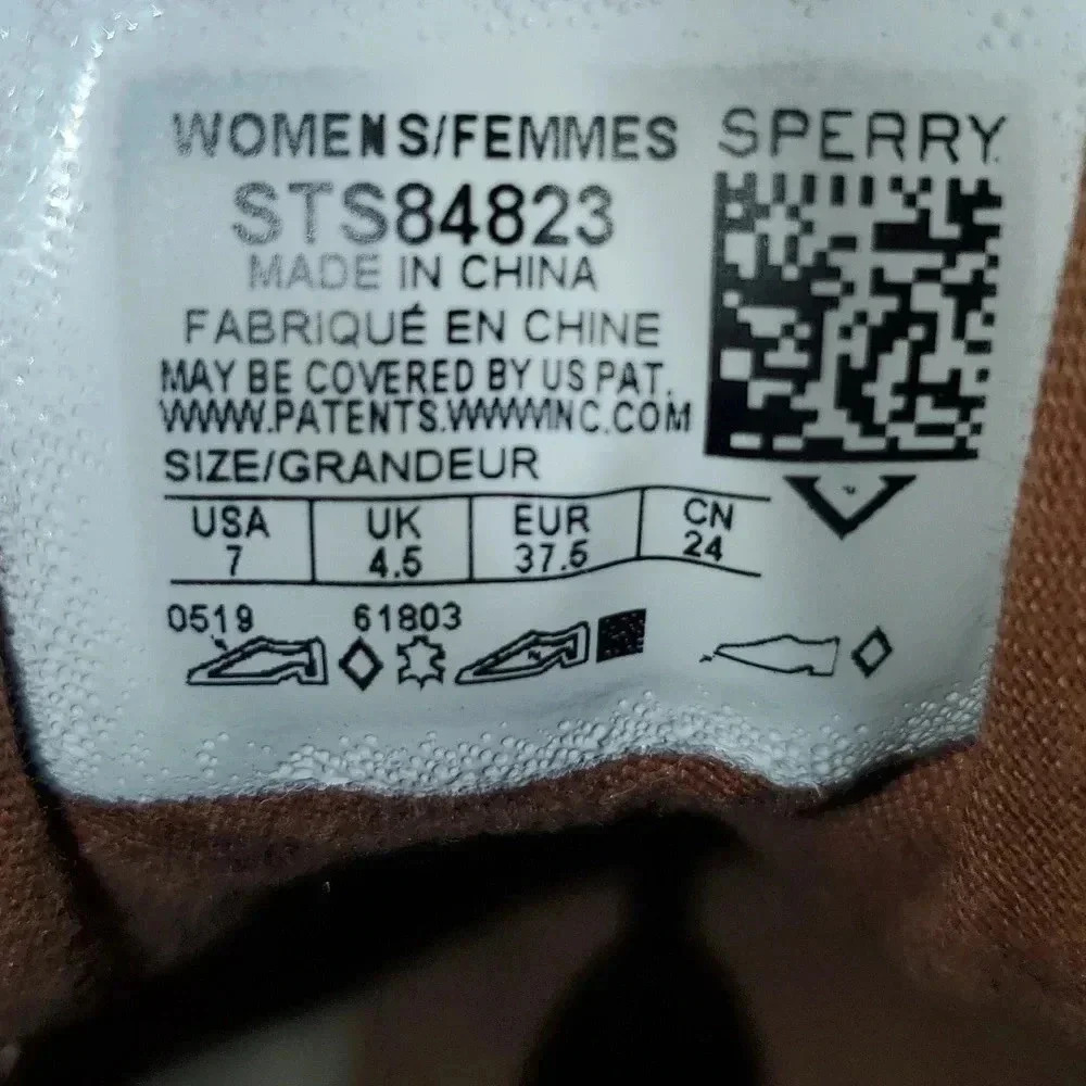 Sperry Women's Saltwater 2-Eye Leather Tan/Brown Rain Boot Women's Size 7 - Picture 11 of 16